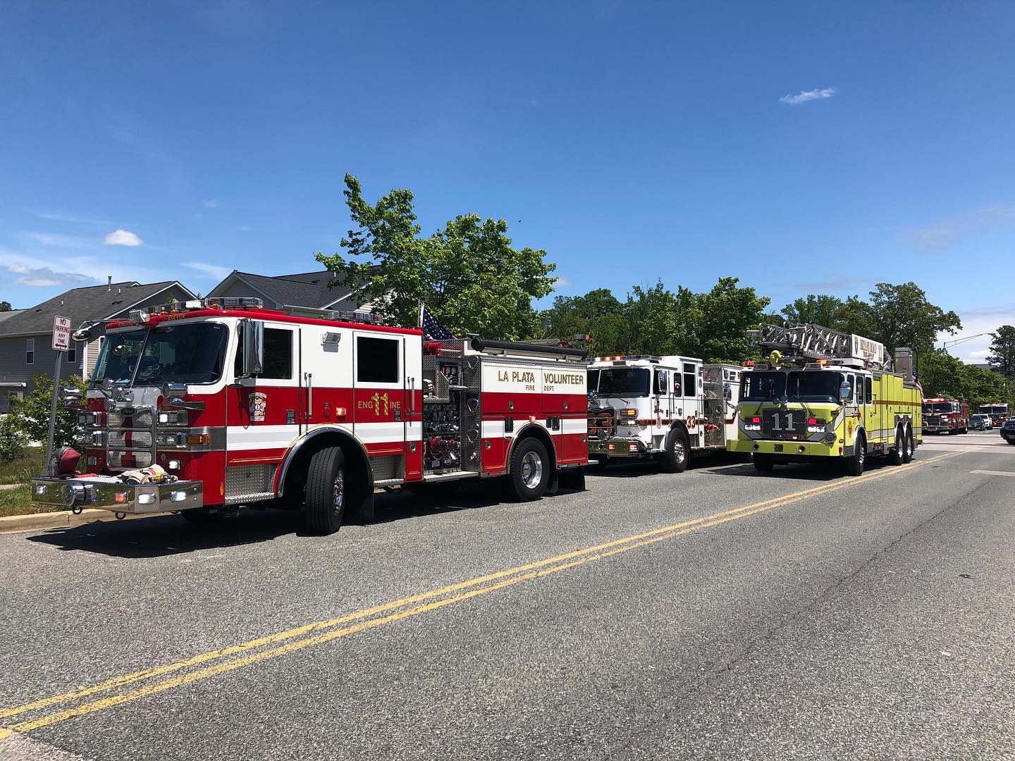 Rescue Engine 33 in the staging area in Brandywine - Kentland Volunteer ...